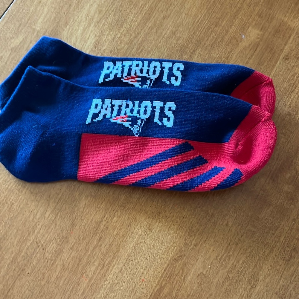 Patriots ankle socks